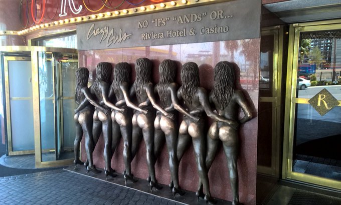 HISTORY:nevada on X: The bronze Crazy Girls statue, with its soon