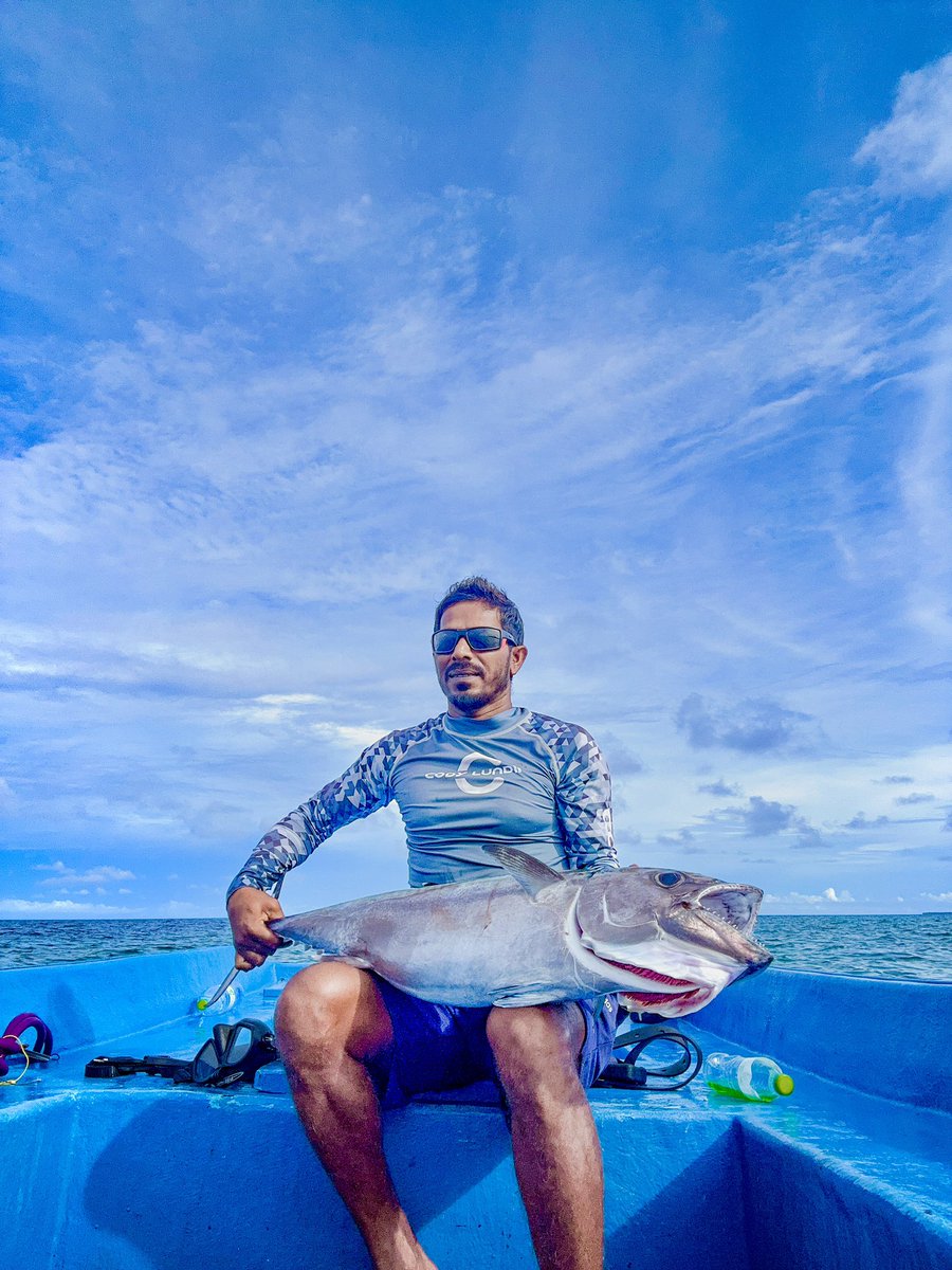 AbloxzA's tweet photo. Hunting has improved. From the sea to the table! #dogtoothtuna ๐ Did you experience it? who wants to come on vacation to catch a big fish
.
.
#spearfishing #maldives #vacation #ocean #hunter #happyplace #sabbasummersuite #sabbabeachsuite #sabbabeachvillasandspa #sabbawhitesand https://t.co/z0qjEUKJXe