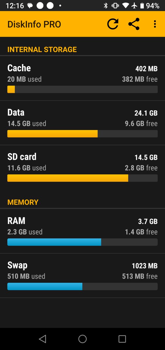 fcassia's tweet photo. The Great #Android #diskinfo from #KuderApps is gone from #PlayStore. It seems the last release was Dec 2018. ๐ค๐ญ
The only way to get it is at #ApkPure (non-paid version)
https://t.co/aIA2Aq7zrE
Luckily I had the registered version in one ancient tablet so I moved the apk via BT https://t.co/sxKGbvEVsa