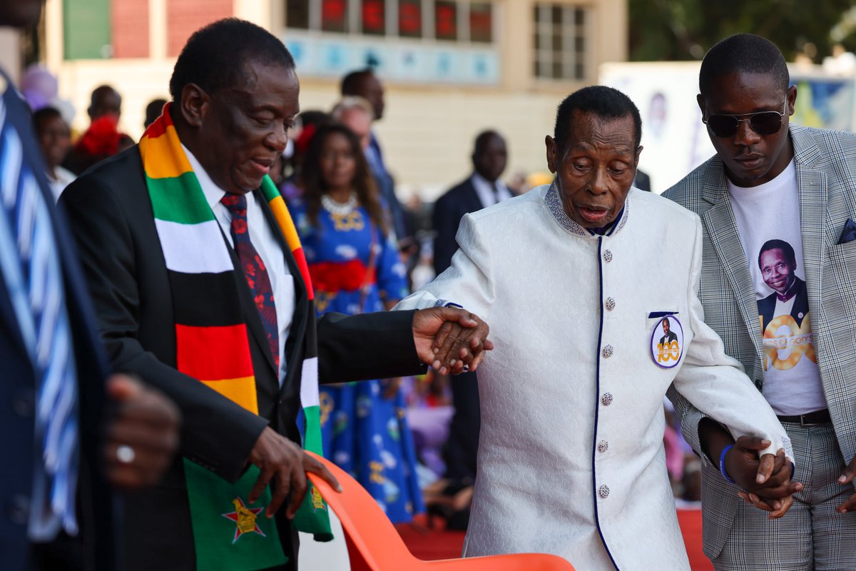 Today is a truly significant day. 
We celebrated the amazing life of Archbishop Professor Ezekiel Handinawangu Guti, who turned 100 years old.
He is the founder of ZAOGA and has done so much to help spread the gospel  in Zimbabwe and across the world.

Give thanks to the Lord,