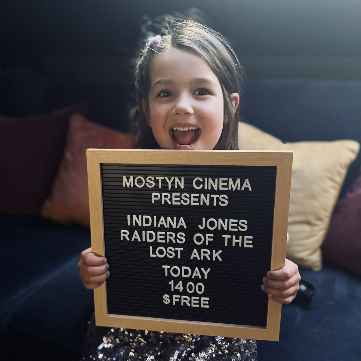 Bostondunk's tweet image. Massive hit! #MostynCinema #IndianaJones