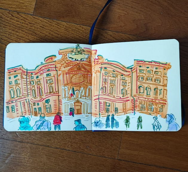 今日はurbansketchの日