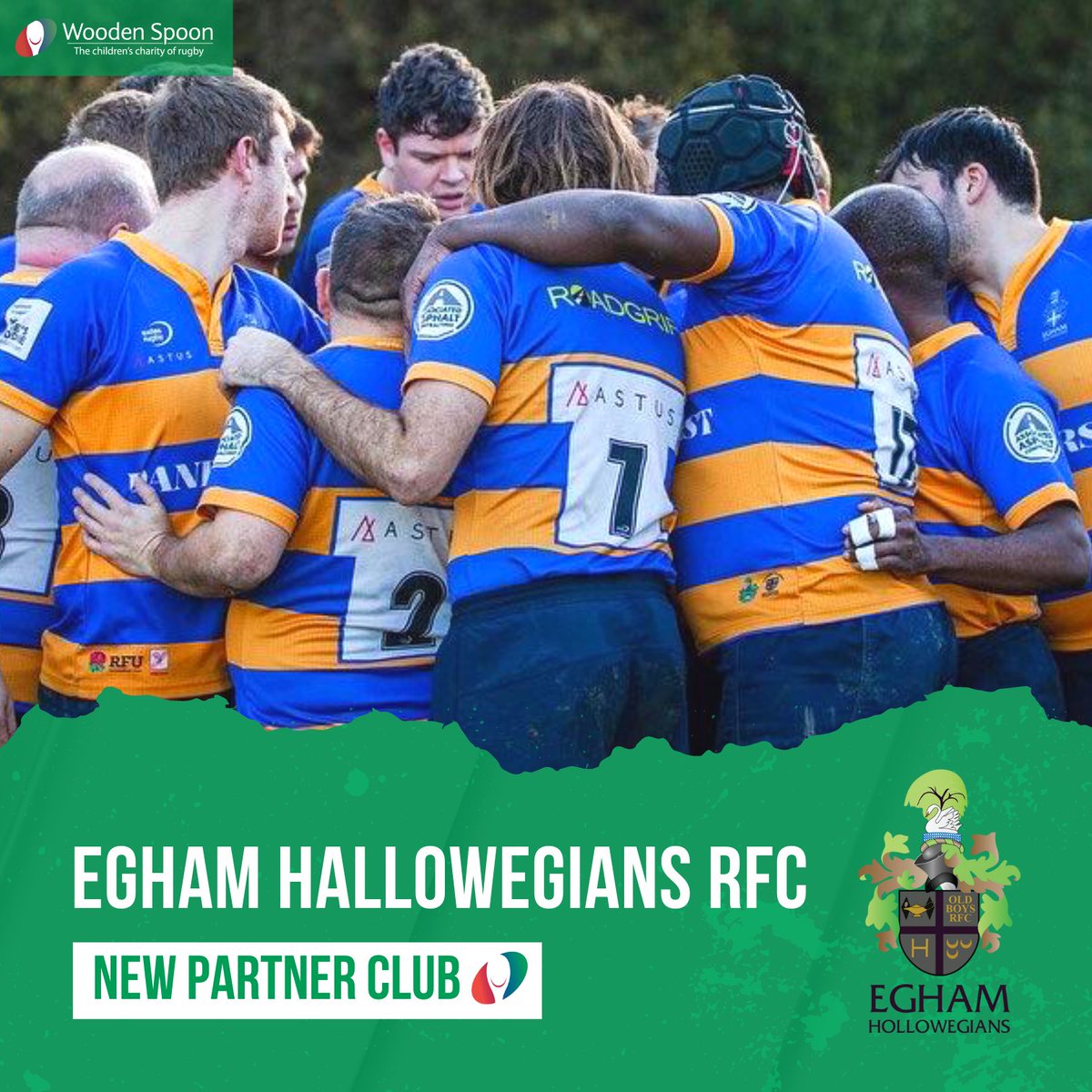 charityspoon's tweet photo. We're delighted to welcome Egham Hallowegians as a new Wooden Spoon Partner Club 🏉 

#PartnerClub #RugbyFamily https://t.co/vfcWOnkcwm