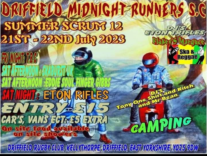 Withernsea Scooter Club (@malchick8) on Twitter photo Driffield Scooter Rally, definitely not to be missed.
Pop it in your diary ❤️🛵✊🏼
<a href="/WoldsWeekly/">Driff Wolds Weekly</a> Driffield Scooter Rally, definitely not to be missed.
Pop it in your diary ❤️🛵✊🏼
<a href="/WoldsWeekly/">Driff Wolds Weekly</a>