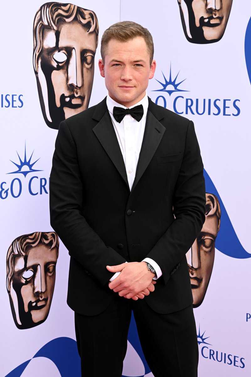 Black Bird's <a href="/TaronEgerton/">Taron Egerton</a> giving us 007 looks on the red carpet 👀

#BAFTATVAwards with <a href="/pandocruises/">P&O Cruises</a>