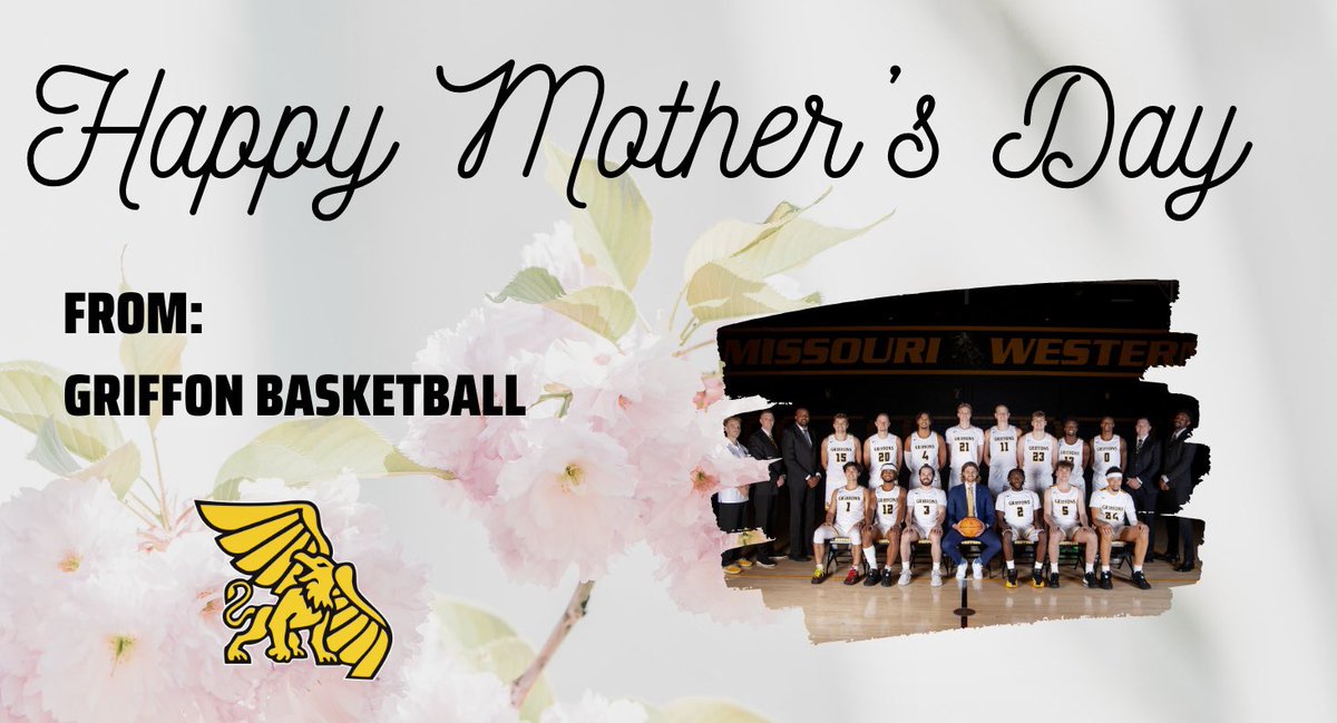 Griffon Basketball would like to wish a Happy Mother's Day to all of the moms, grandmothers, and guardians of #GriffNation!🖤💛

#FLOW🌊