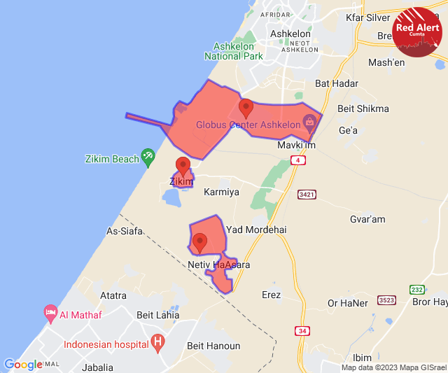 CumtaAlertsEng's tweet photo. Red Alert [14/05/2023]:

18:33:
Ashkelon Southern Industrial Zone, Zikim, Netiv HaAssara

Sent via @CumtaAlertsEng https://t.co/WRFicA7mZf