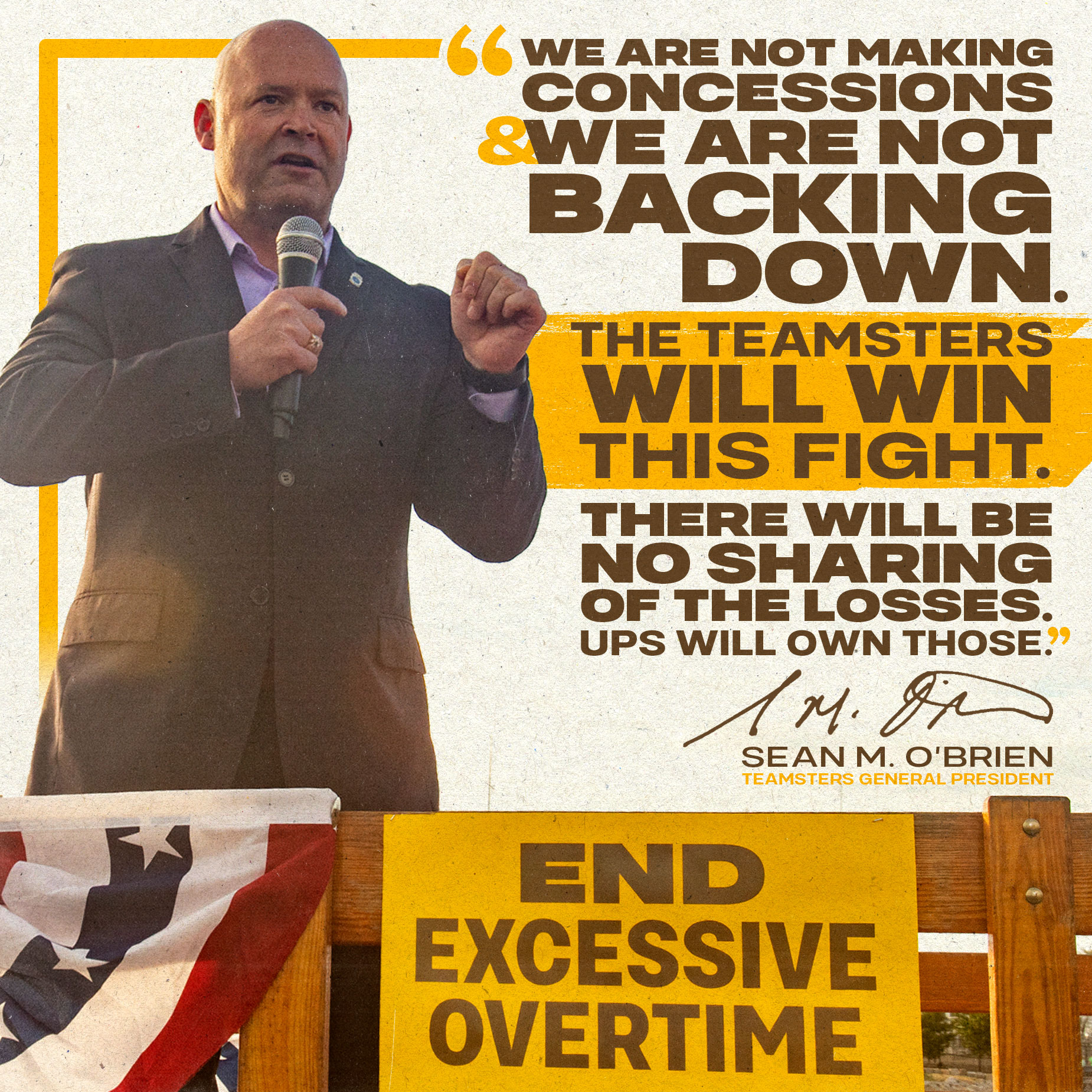 Teamsters on Twitter: "UPS WILL OWN ITS LOSSES. IT CAN AFFORD TO. The # Teamsters and @UPS may be in this fight together, but let's make no bones  about it — hardworking, hard