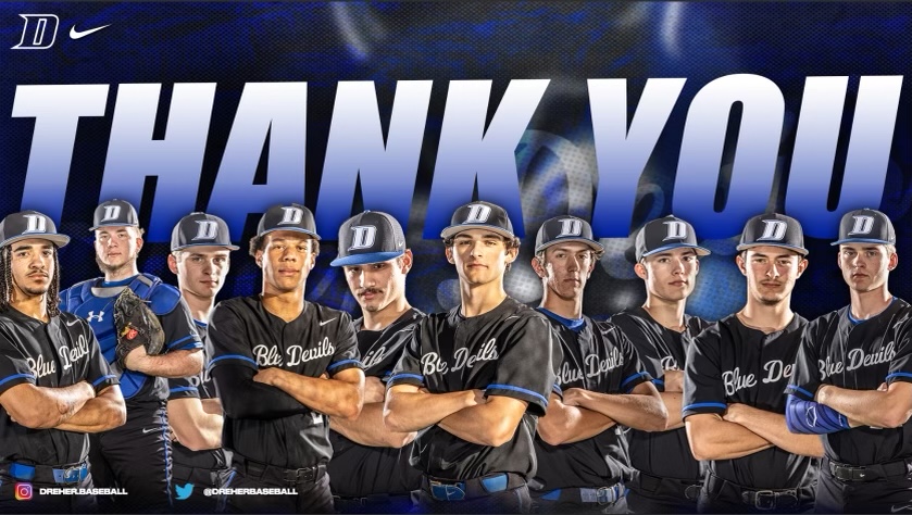 DreherBaseball's tweet photo. Grateful for the legacy left by our 10 seniors. You've made such an impact on our program & accomplished so much in your 6 years. You left it all on the field & we are SO proud of you. Good luck with everything you do in the future!! #Devil4Life @dreherathletics @DreherHigh https://t.co/nw04a8PtvV