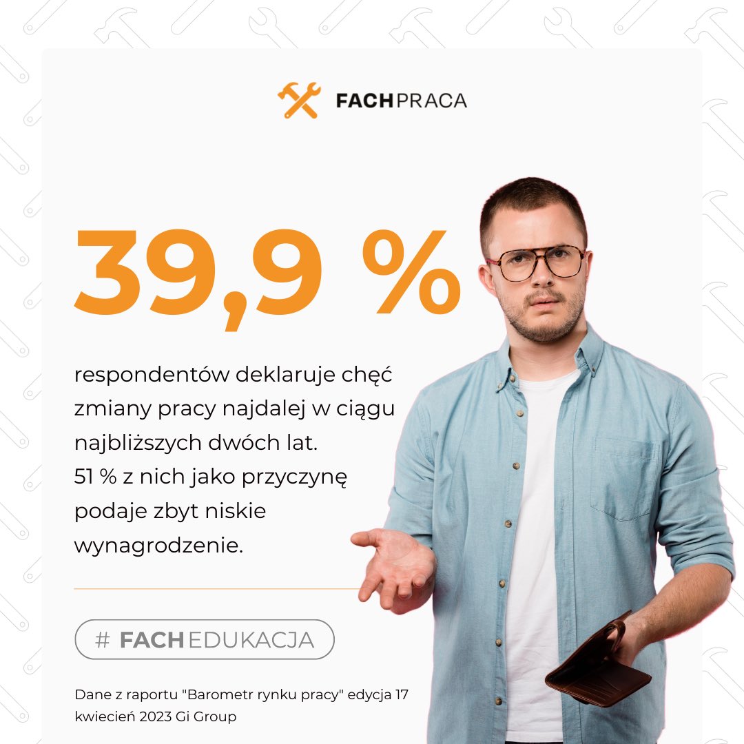 FACHPRACA's tweet photo. Jak wynika z raportu przygotowanego przez Gi Group prawie 40% respondentów chce zmienić pracę👷‍♀️👩‍🚒👩‍🍳
Czy Ty także należysz do tego grona?🧐

#praca #wynagrodzenie #portalpracy https://t.co/NCX75WCA9s