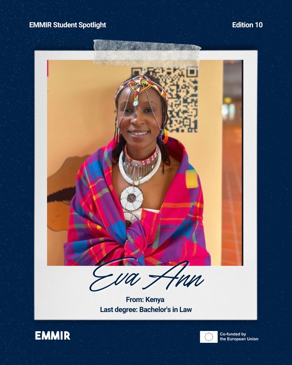 StudyEMMIR's tweet photo. This week, #EMMIRSpotlight features @evaannchegeh , a lawyer and human rights advocate from Kenya 🇰🇪

Read more: https://t.co/3sjXbAaFu7 https://t.co/vLIz4I8s7Y