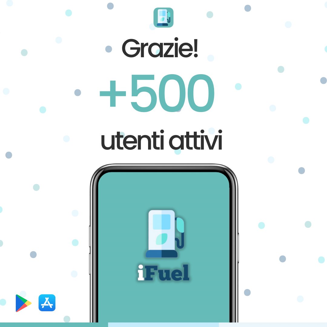 iFuel_app's tweet photo. Sono felice di annunciare che la mia app iFuel ha raggiunto un traguardo importante: ora conta più di 500 utenti attivi! Voglio ringraziare tutti voi che avete scaricato e utilizzato iFuel.
Grazie ancora per il vostro supporto e continuate a utilizzare iFuel!
Leonardo
#ifuel https://t.co/zJSb2PHGpC