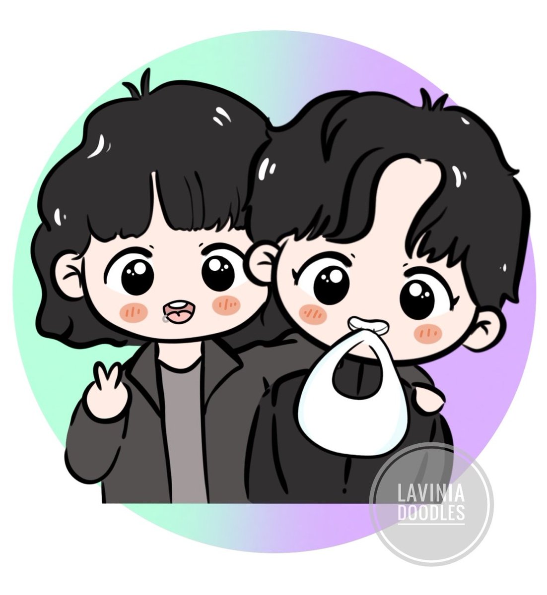 my taekook babies 🥹💜💚