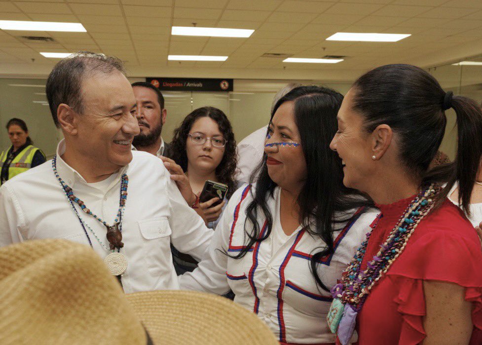 AlfonsoDurazo's tweet photo. ¡Bienvenida a Sonora mi estimadísima @ClaudiaShein! Un placer recibirte. https://t.co/JxmFbS62bj