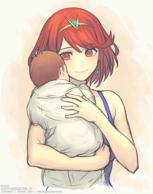 Future Reunited! Happy Mother's Day~   #Pyra #Glimmer #Xenoblade #ゼノブレイド