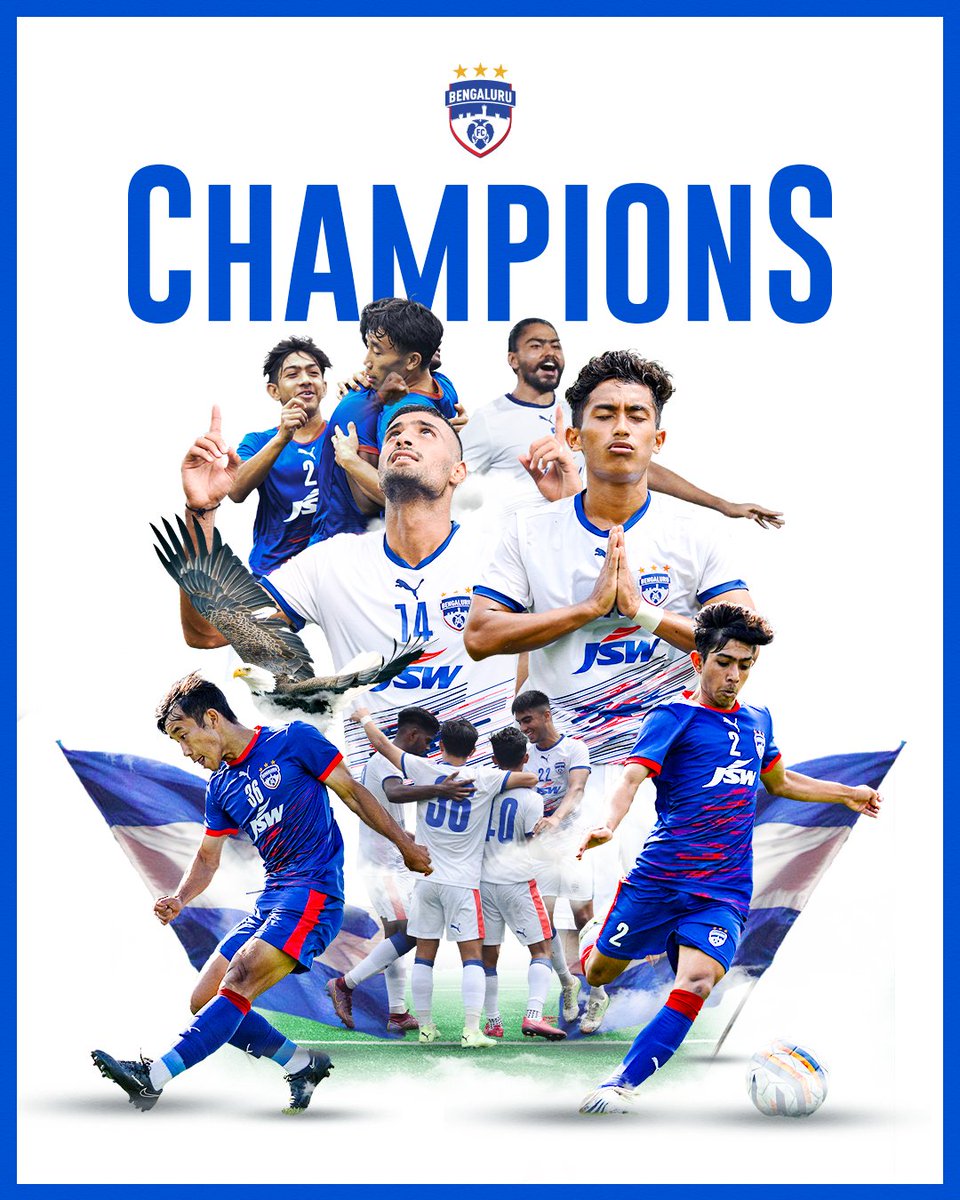 bengalurufc's tweet image. MISSION ACCOMPLISHED, ONCE MORE! 🔥

Bengaluru, roll out the red carpet for your Blue Colts. They’re  #RFDevelopmentLeague champions again!⚡ 

#WeAreBFC #LetsPlay #RFDLNationalChampionship #NothingLikeIt