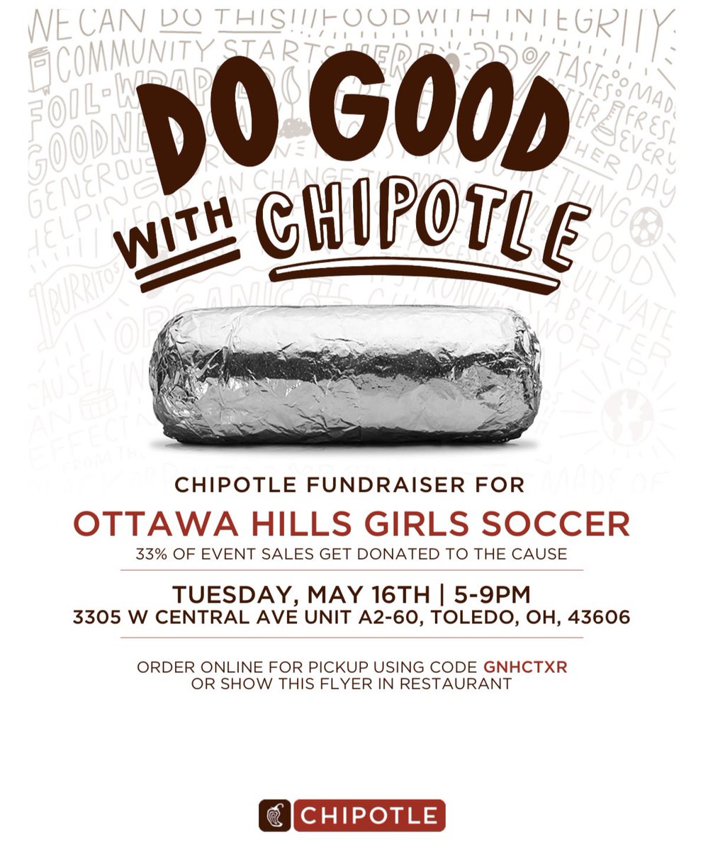 This Tuesday from 5-9pm! Please consider supporting the girls soccer team 💚