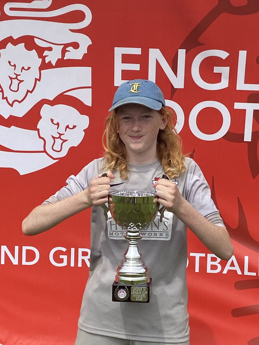 So so proud of my daughter and her team - county cup and league cup winners and Sophie got player of the match ❤️#girlsfootball #footballforall #football #winners #goalkeepers #markfield #leicester