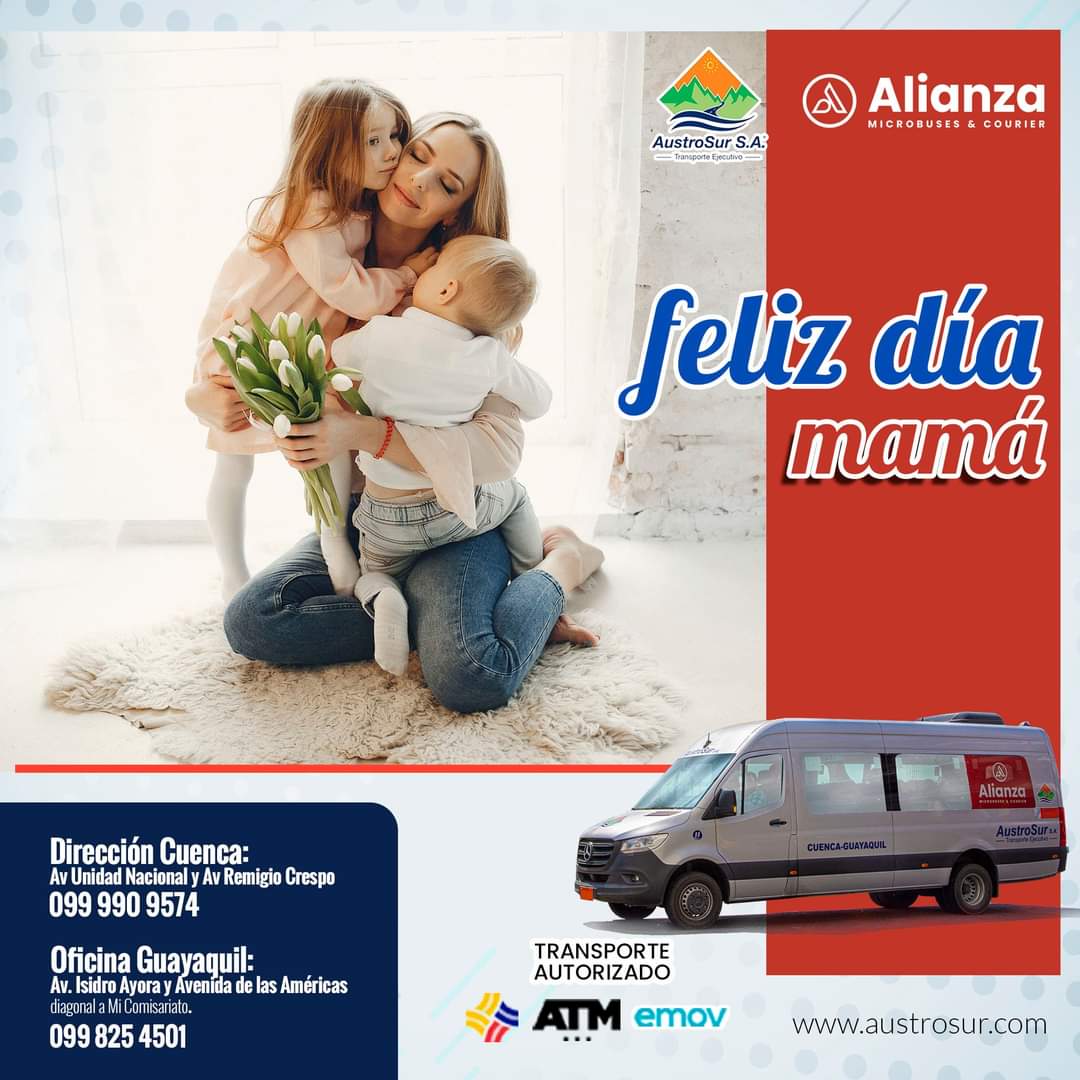 AustroSur1's tweet photo. El amor incondicional existe, y lleva tu nombre. 
¡Feliz Día de la Madre!

#díadelamadre 
#austrosur #alianza #Guayaquil #Cuenca https://t.co/9gFOQ6wOzG