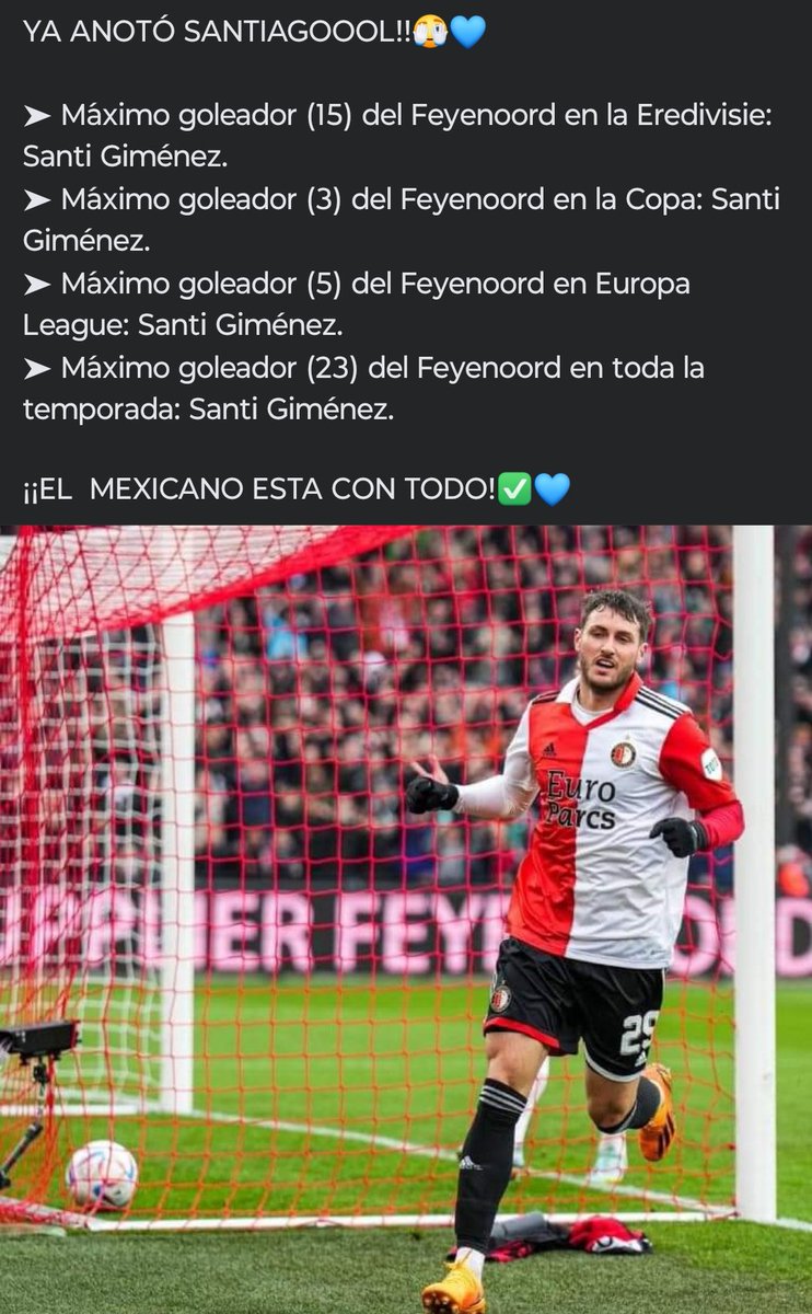 Cómo Méxicano te alegran este tipo de noticias deportivas, pero como cementero es un orgullo que el canterano @Santigim9 sea campeón de la #Eredivisie en su primer temporada y este peleando para ser el campeón goleador #orgulloazul #bebote