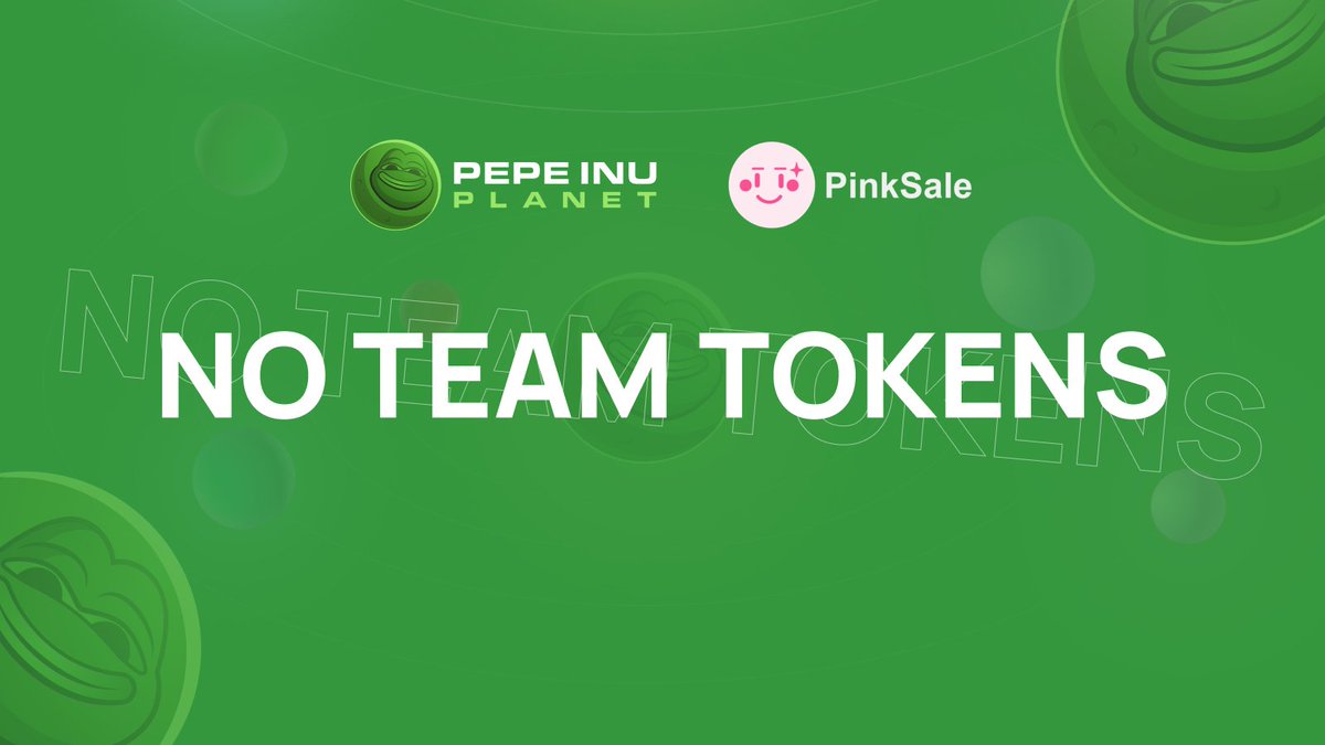 We believe in a fair launch and supporting the long-term growth and success of our project. That's why we do not have team tokens. Our project is entirely community-driven.

Our whole token metrics you can check here: pinksale.finance/launchpad/0xAC…