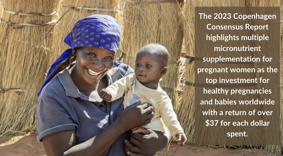Is #MMS a #cost-effective nutrition intervention for mothers &amp; babies? The 2023 <a href="/Copenhagen_CC/">Copenhagen Consensus</a> report considers MMS as a top 12 best investments for global development. This #MothersDay, let’s continue to safeguard our mothers and #future generations.

🔗 bit.ly/3HAaGko
