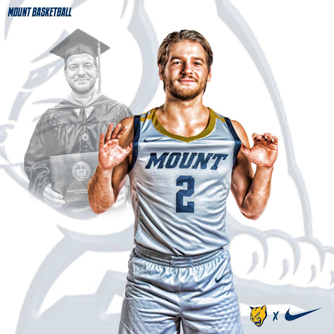 MountBasketball's tweet photo. Can’t forget this guy!  Congrats to Tanner on earning his MBA from the Mount @Tclo212 https://t.co/s81ZWlQpQg