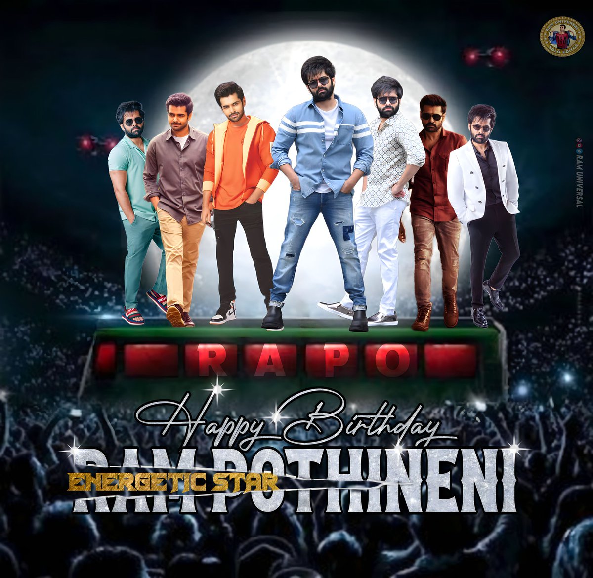 RamUniversal1's tweet photo. Wishing Our Hero, Our IDOL 
USTAAD @ramsayz A Very Happy Birthday 😍❤

You Are An inspiration To Many And A  Source Of Entertainment To Few. You Are Excellent No Matter How Audience View You. 

Love You USTAAD #RAmPOthineni 
#HappyBirthdayRAPO https://t.co/1gkX1HkIHJ