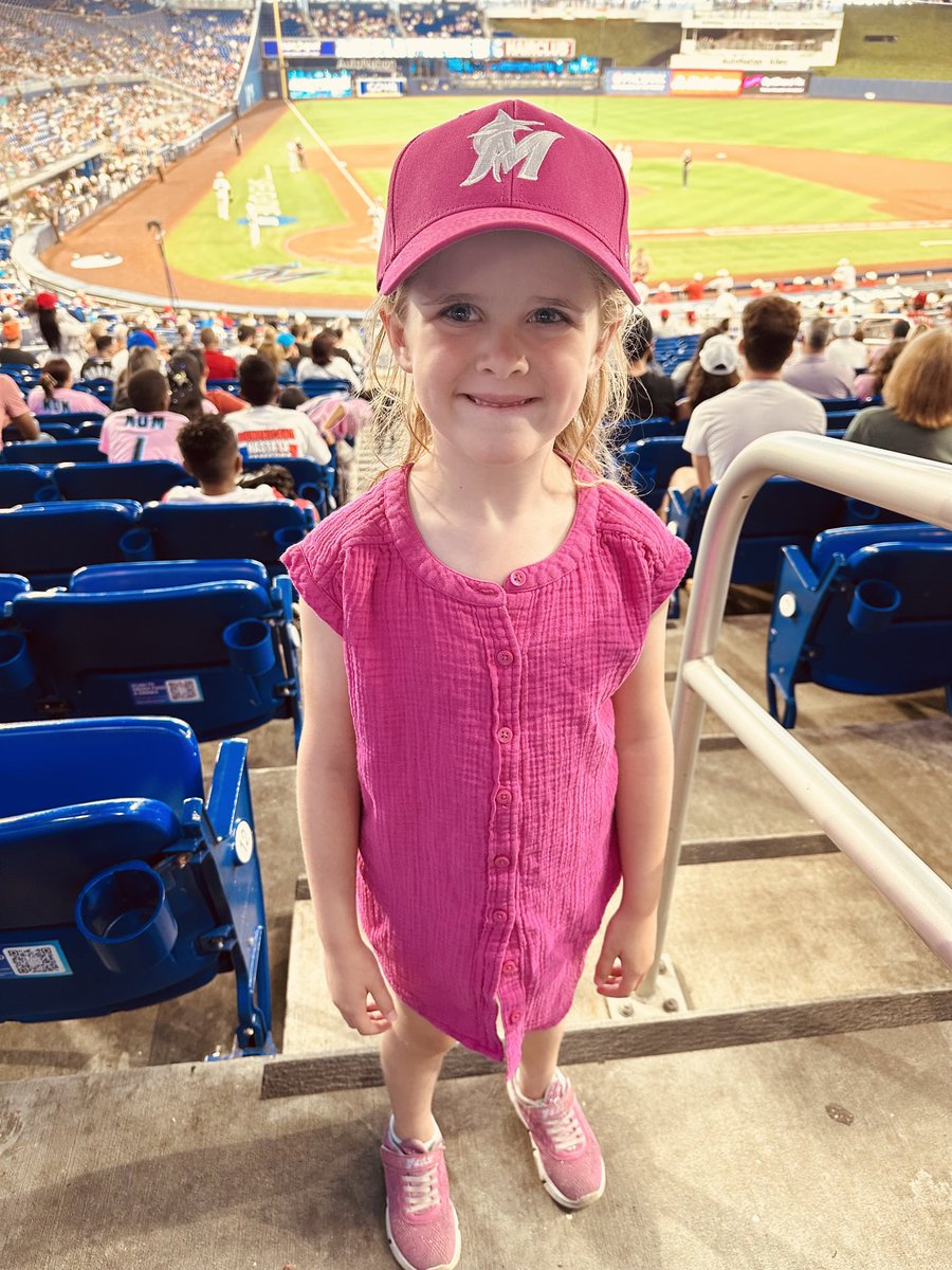 PattiPetitte's tweet photo. My first ⁦⁦@Marlins⁩ game ⚾️ https://t.co/BqWj4DX4zv