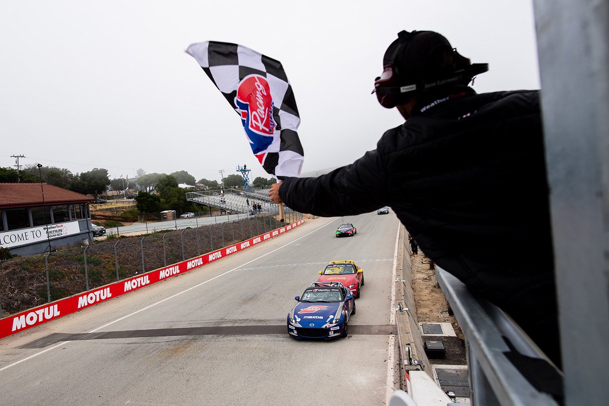 Previously an MX-5 Cup Scholarship Shootout winner, Aaron Jeansonne secures his first victory in <a href="/MazdaMX5Cup/">Mazda MX-5 Cup</a>. 

Jared Thomas (2nd) and Selin Rollan (3rd) join him on the podium to wrap up the weekend at <a href="/WeatherTechRcwy/">WeatherTech Raceway Laguna Seca</a>.

#MazdaMotorsports #MX5Cup