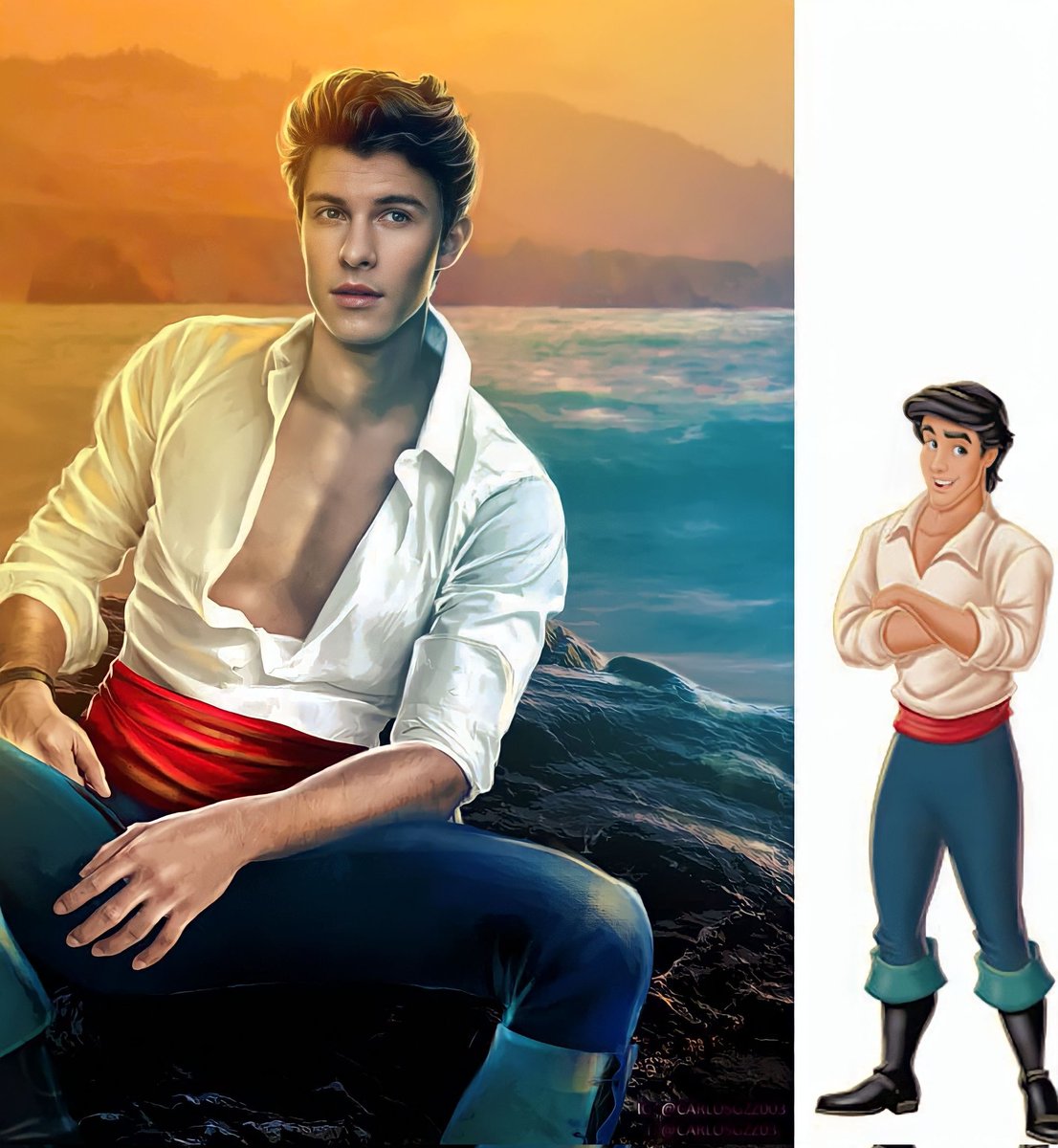 Shawn mendes as #PrinceEric    

I made this a couple Years Ago 👀🫢

#TheLittleMermaid    
#lasirenita