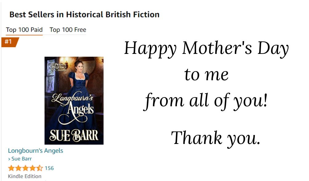 SBarrAuthor's tweet photo. Did you see the gift my readers gave to me for Mother's Day? It was pretty awesome. @AmazonKindle 
https://t.co/ZjlmZLiWu6
#JAFF #SweetRomance #Bestseller #NewRelease #MustRead #AuthorsofTwitter https://t.co/oy4pmGMeur