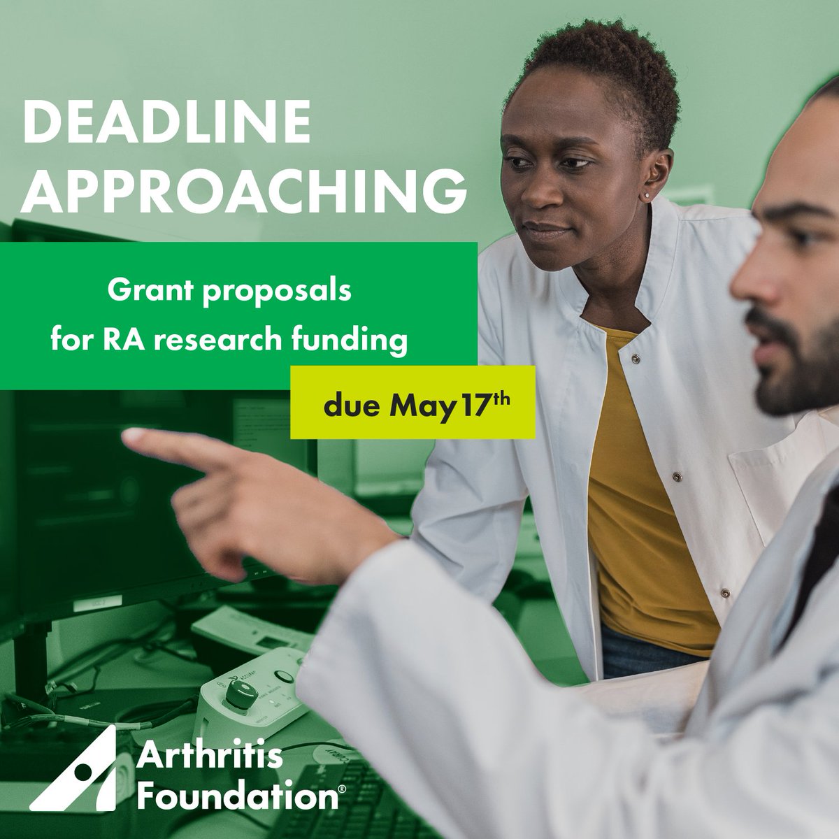 Arthritis Foundation (@arthritisfdn) on Twitter photo Deadline to submit letters of intent for our 2023 Rheumatoid Arthritis Research Program is this Wed., May 17. Grant funding is available for projects designed to improve understanding of how patients with RA respond to varying therapeutics. bit.ly/3XSN8ga Deadline to submit letters of intent for our 2023 Rheumatoid Arthritis Research Program is this Wed., May 17. Grant funding is available for projects designed to improve understanding of how patients with RA respond to varying therapeutics. bit.ly/3XSN8ga