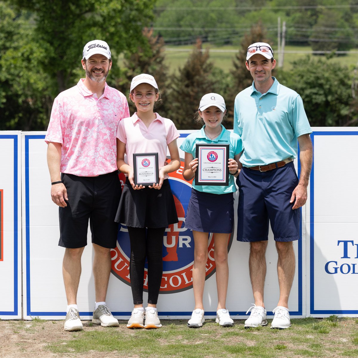 tgfjuniorgolf's tweet photo. Winners of our annual #SnedsTour Parent-Child, held yesterday at the Little Course!
GIRLS DIVISION
🥇AddiMae and Ben Glover
🥈Kara and Keith Cretsinger
BOYS 10-11
🥇 Matthew and Daniel McGugin
🥈 Mark and Ford McEntire
BOYS 8-9
🥇 Jackson and Bob Kresse
🥈 Luke and EJ Kerr https://t.co/0t37OorLKs