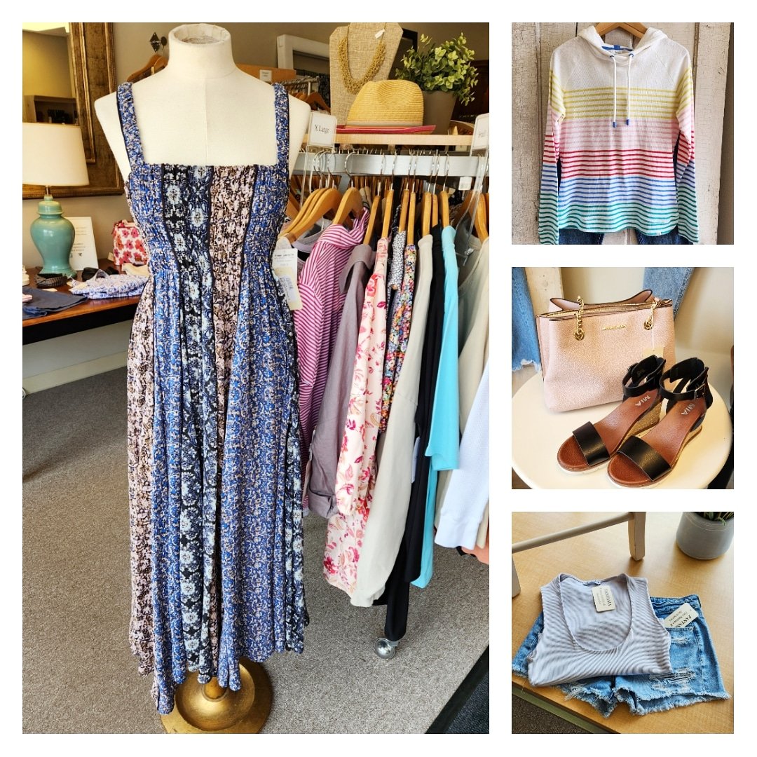 Beautiful weather has us all thinking about a wardrobe switch 💛 #consignment #thriftshopping #ctshoreline #freshfashion  #Trending 
#budgetfriendly