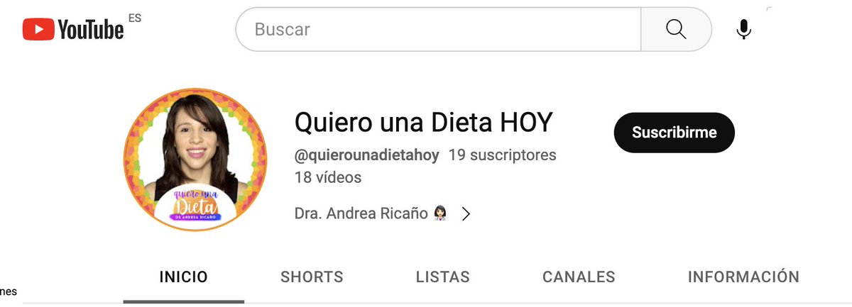 AndreaRiAr's tweet photo. Hola! @TeamYouTube he denunciado esta cuenta por suplantación de identidad además de por haber copiado alguno de mis videos. Solo han retirado el video pero el canal sigue con mi nombre, foto de mi cara y haciéndose pasar por Nutricionista ¿Qué más debo hacer para que la retiren? https://t.co/m1XZTAFotX