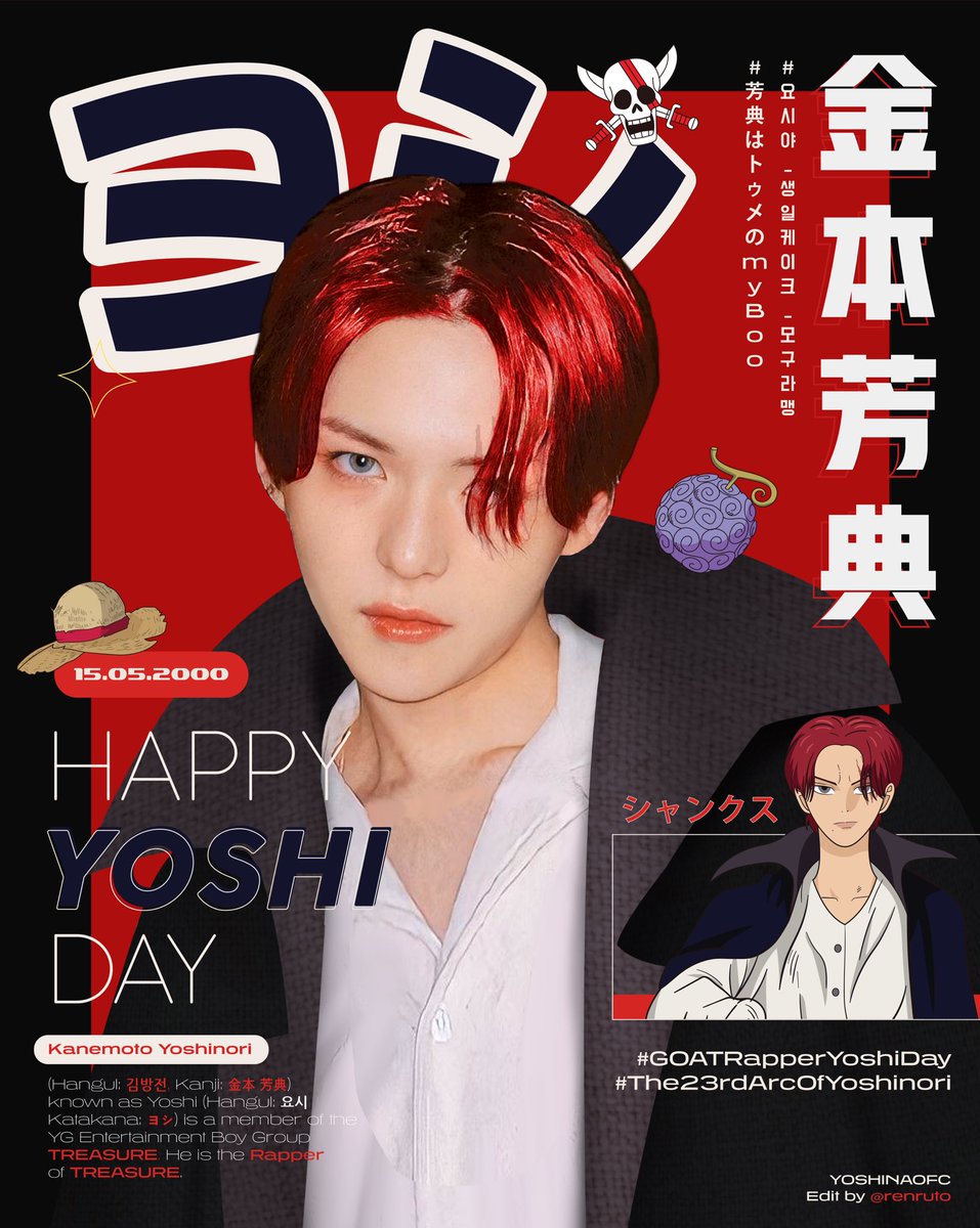Dear Our Precious Yoshi, may you be gifted with life’s biggest joys and never-ending bliss. You yourself are a gift to earth, so you deserve the best. Happy birthday!

OUR ONE AND ONLY YOSHI
#GOATRapperYoshiDay
#요시야_생일케이크_모구라맹
#芳典はトゥメのmyBoo
<a href="/treasuremembers/">TREASURE</a>