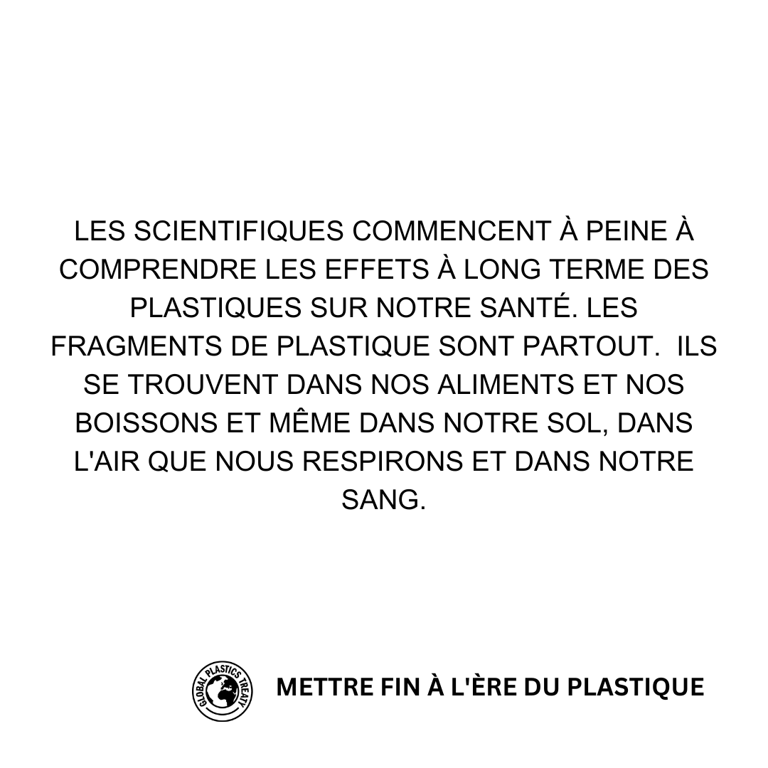 Vous vous demandez pourquoi vous êtes affecté par certains risques sanitaires ? 

Regardez l'image et faites entendre votre voix en faveur d'un traité mondial sur le plastique 👉 act.gp/3BkzBEF