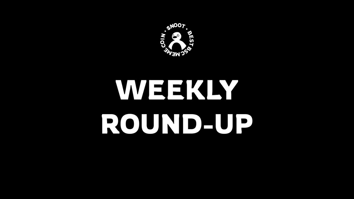 📢 Weekly Round-Up for $NOOT Token 🚀🌟

Latest week's news, things to come, and note to holders! Read in the thread!

Don't forget to RT + ♥️, Reply! It's important!