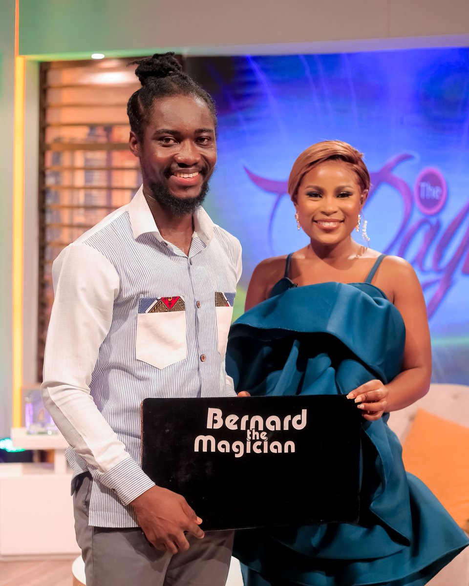 Thank you for coming on #TheDayShow <a href="/BernardtheMagic/">Bernard The Magician</a>. We had a great time 👏💯

#TV3GH
