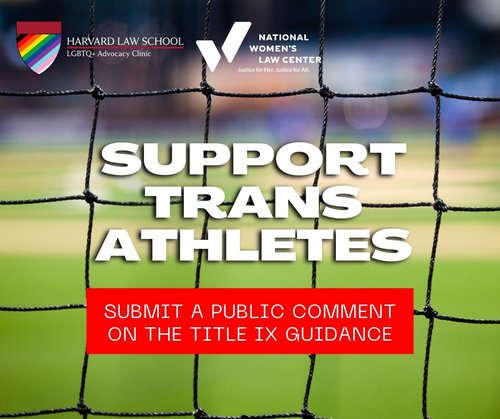 ONE MORE DAY to share comments with the Biden administration and demand that Title IX protects trans athletes! The comment period ends TOMORROW! Let’s show trans athletes that they matter @nwlc #TransRightsAreHumanRights #Trans #TransRights act.nwlc.org/a/trans-athlet…