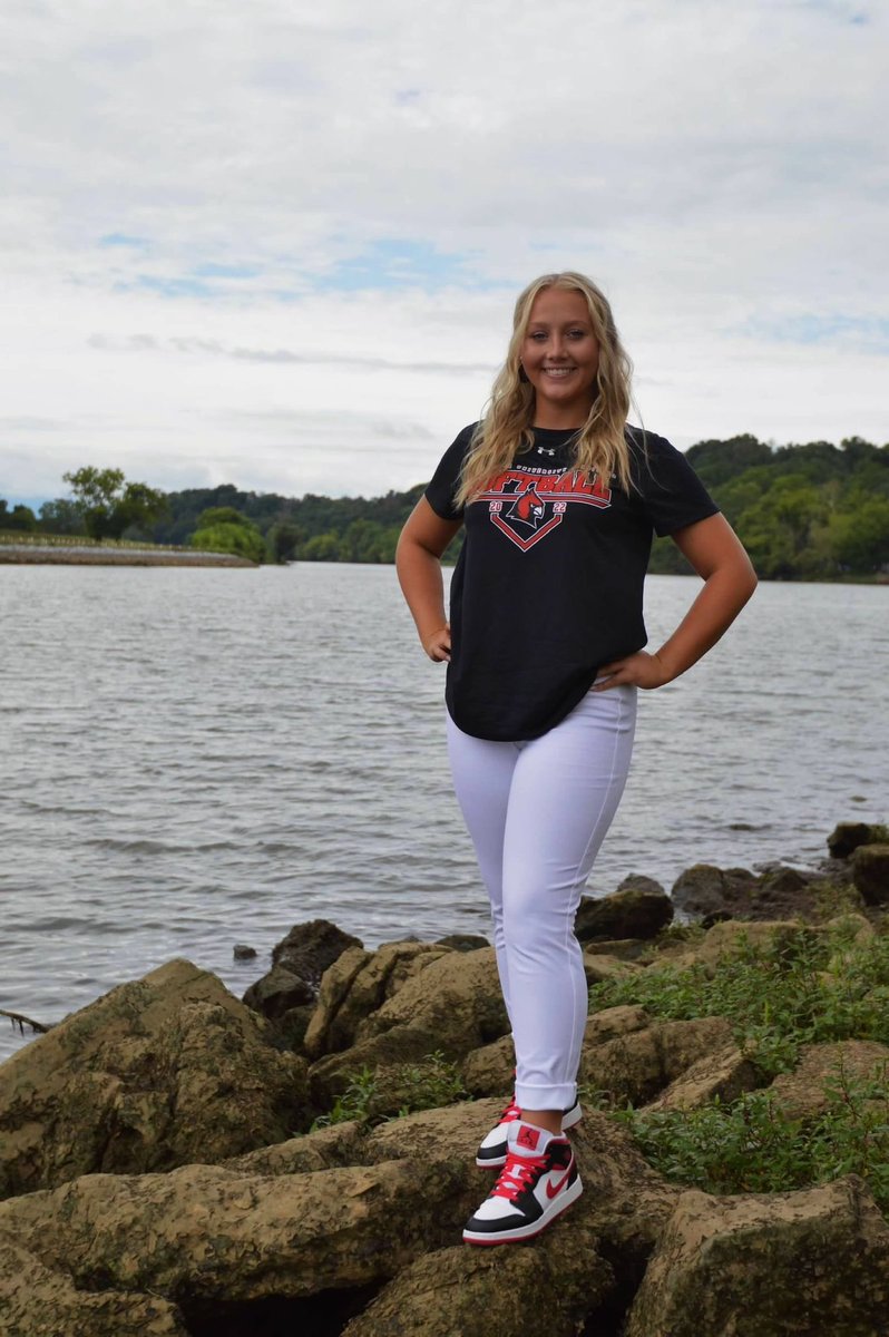 Next senior and birthday girl! <a href="/Sarahmc514/">Sarah McManus</a> is our pitcher and center fielder, she has been playing softball for 14 years! Sarah will continue her academic and athletic career at the University of Concordia Ann Arbor and will major in accounting!🖤💛 <a href="/CUAA_Softball/">CUAA Softball</a>