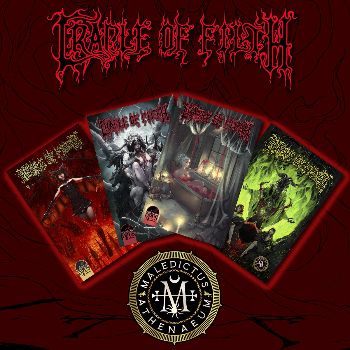 Explore the halls of Maledictus Athenaeum at Incendium Online incendium.online/collections/cr…

<a href="/CradleofFilth/">Cradle of Filth</a> 🤘🤘🤘