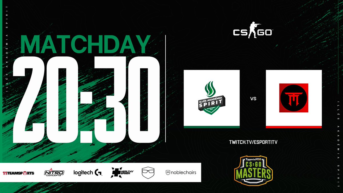 SpiritEsportsHU's tweet image. [#CSGO ]    

The second CSGO playday of the week is today! Let's see if we can bounce back with another W!

🏆TippmixPRO CS:GO Masters  
⚔️@TSIEsports
📺#offstream :( 

💚🤍
#IASWIN