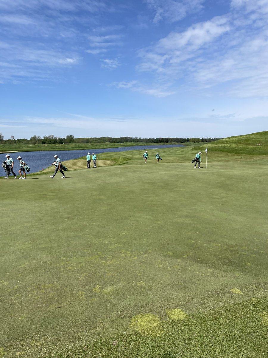 Practice round day at Eagle Eye!  NCAA Regional tomorrow morning.  #GoGreen