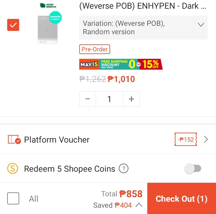 suncart_'s tweet photo. (Weverse POB) ENHYPEN - Dark Blood Engene (Random ver)

₱152 off !

🛒 https://t.co/EcNFXXs13F

[ wts lfb ph version wev wv with ] https://t.co/C0dX5EMV0K