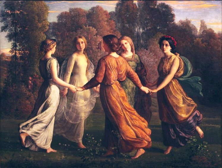 Rayons de Soleil (Poème de l’âme, 1854), #LouisJanmot. #peinture
