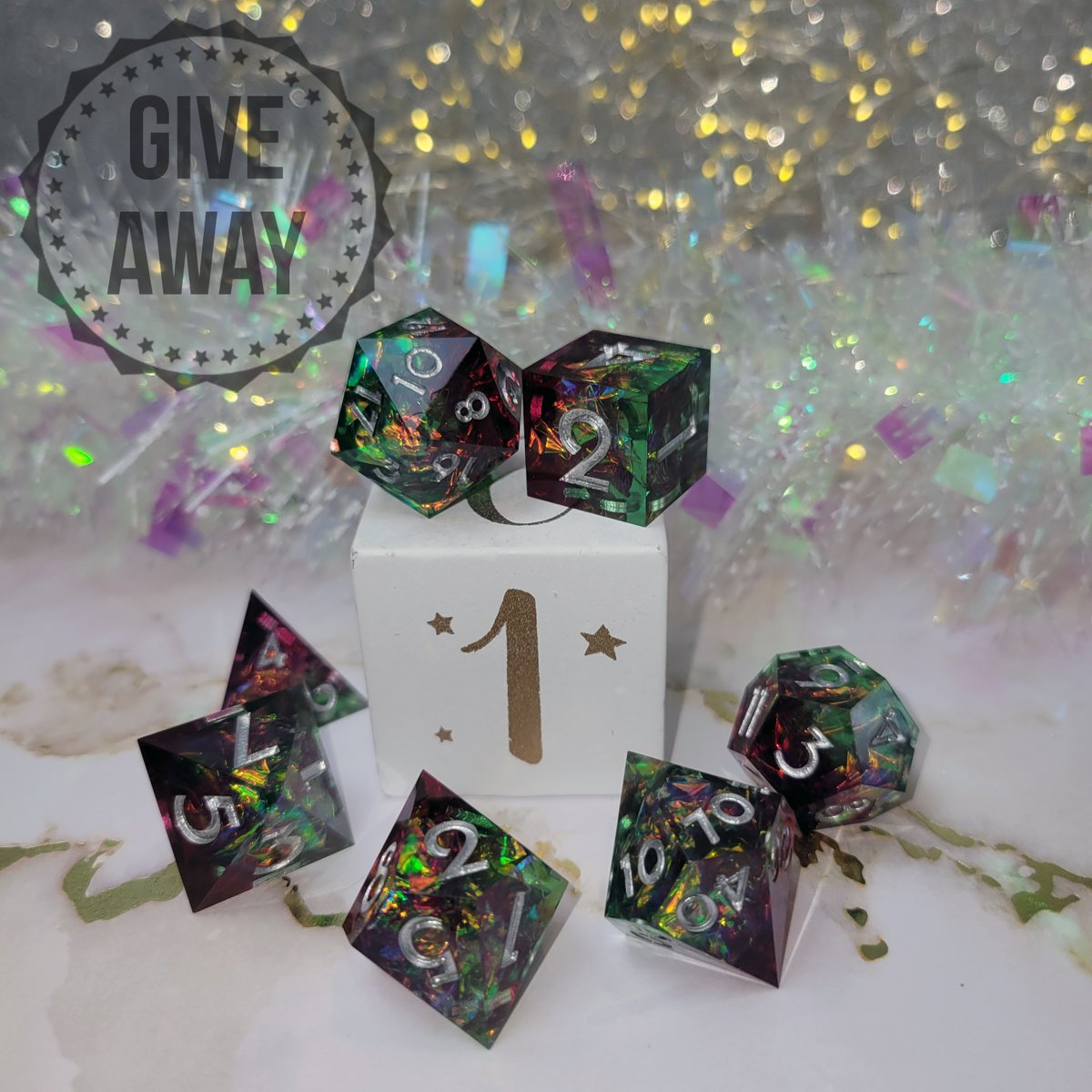 🎁 Today is the big one! We're giving away a set of Andromeda to celebrate the launch of our Dice Advent Calendar Kickstarter tomorrow:
bit.ly/3NpZuL0
To Enter:
1. Follow us
2. Like this post and comment with your favorite dice theme!
3. Bonus: share this/tag a friend
