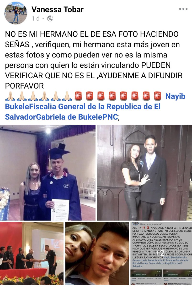 Ruth_Lopez1977's tweet photo. Hermana desesperada pide ayuda.
A su hermano inocente lo capturaron y muestra fotografías de la persona con la que lo confundieron.
Miles de inocentes viven infierno por arbitrariedades
¿Quién les devuelve su vida?
@PNCSV @FGR_SV 
#SeguridadSinInjusticias 
https://t.co/eIqe2zzgQI https://t.co/HzC5dGYaWT