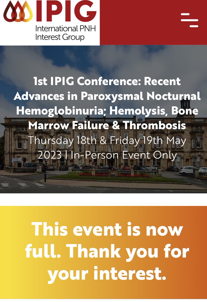 marrow's tweet image. Starting the long trip to the inaugural #IPIG Conference on #PNH in Harrogate UK. Will be wonderful to catch up with colleagues.